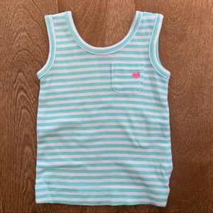 3/$10 CARTERS Baby girl striped tank top 3m